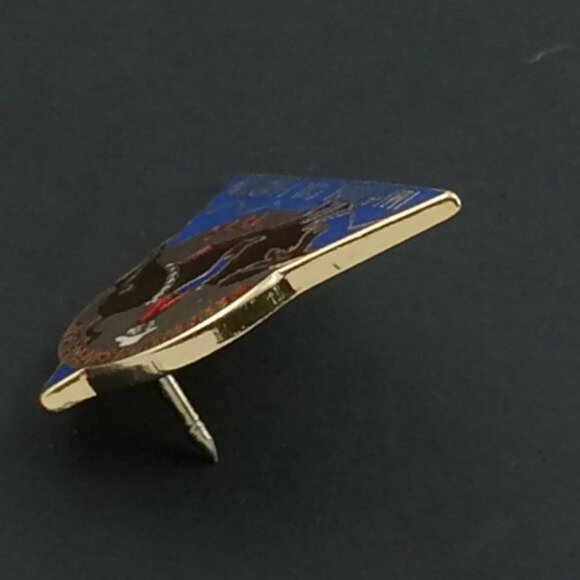 Vintage Western Heritage Day Alberta Imperial Oil Lapel Pin 1995 Rodeo Cowboy - Picture 6 of 12